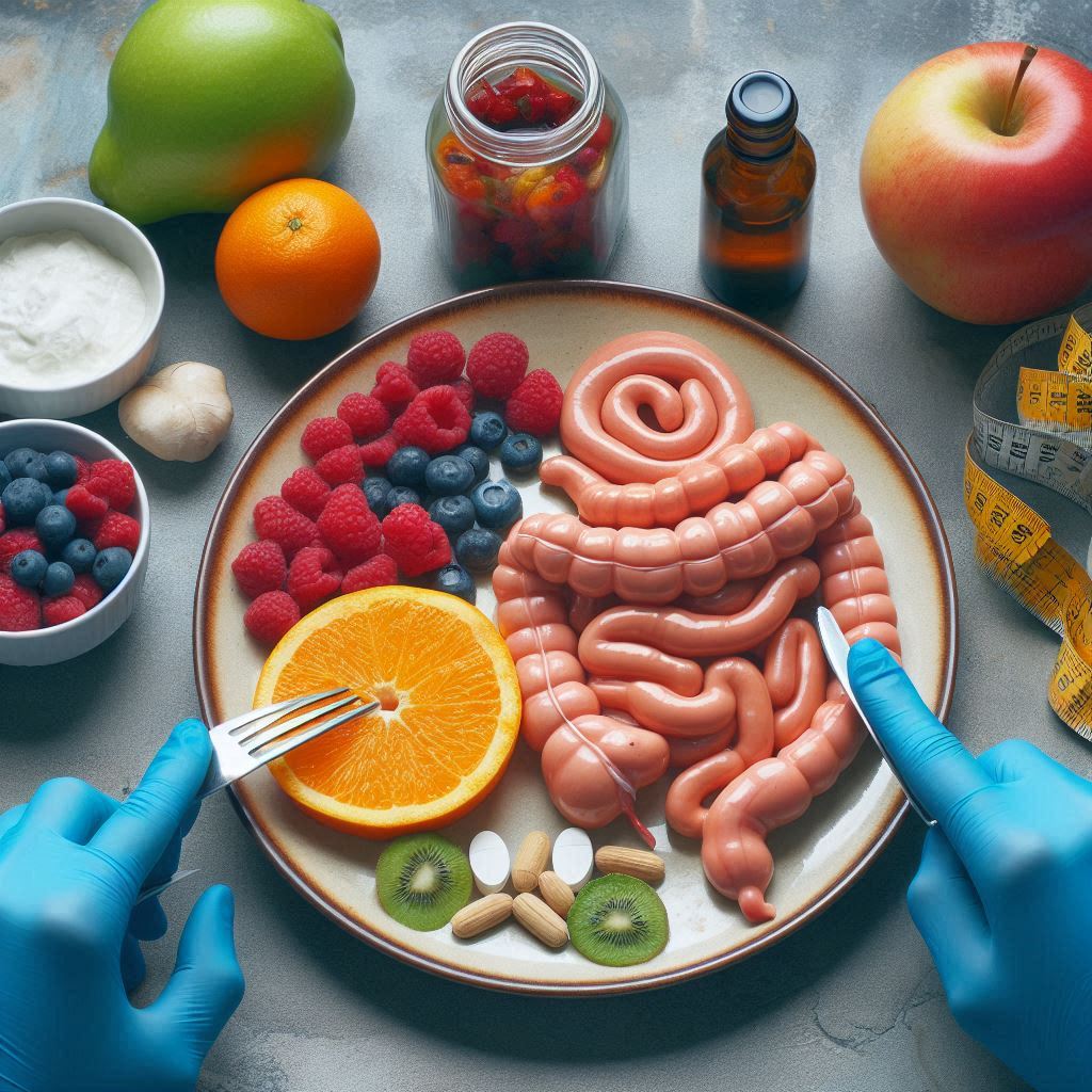 Dietoterapia e seu papel no tratamento de dispepsia, colite, diarreia intestina crônica e constipação intestinal.